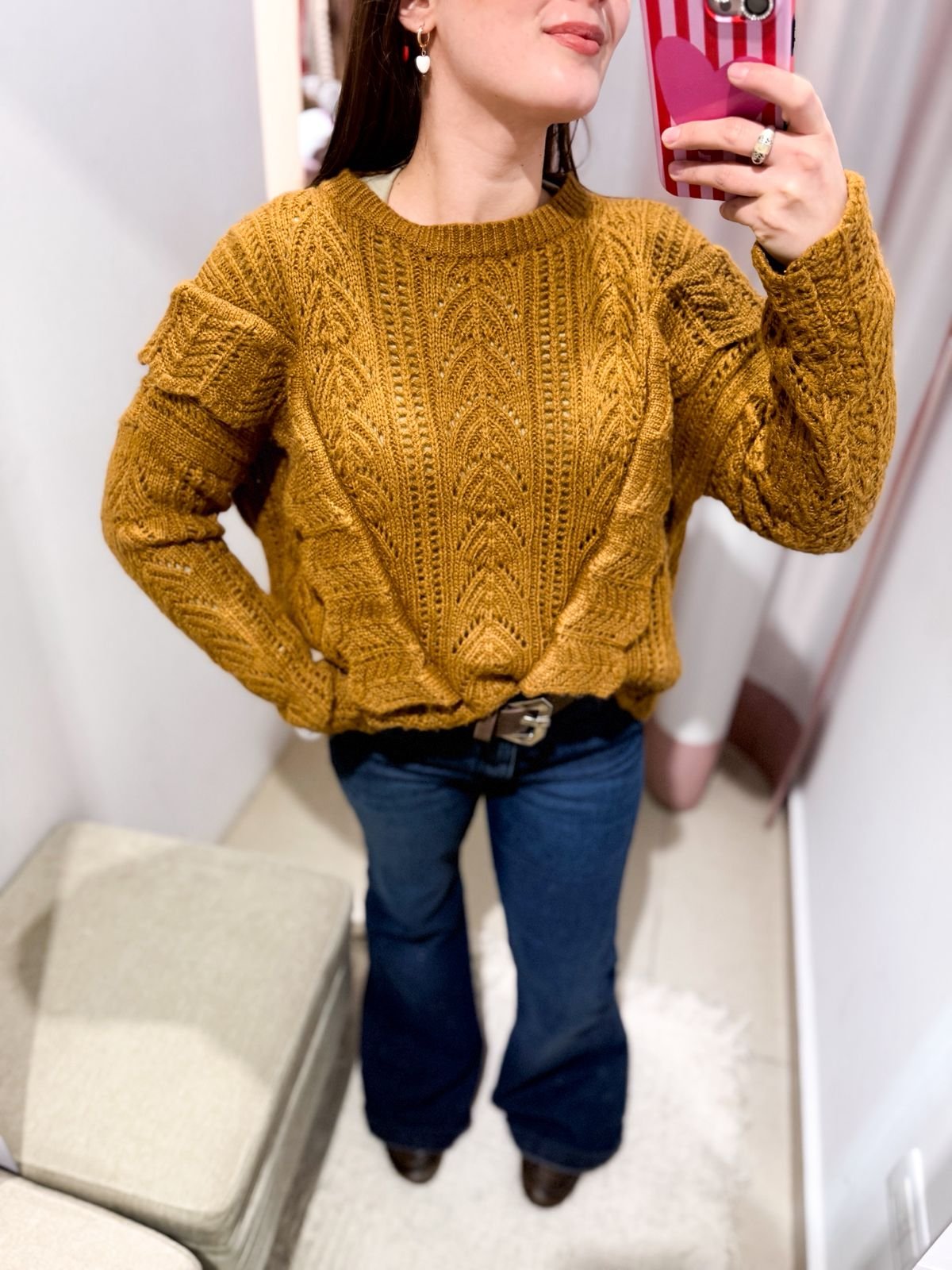 SWEATER PUNTILLA DULCE DE LECHE - Imagen 2