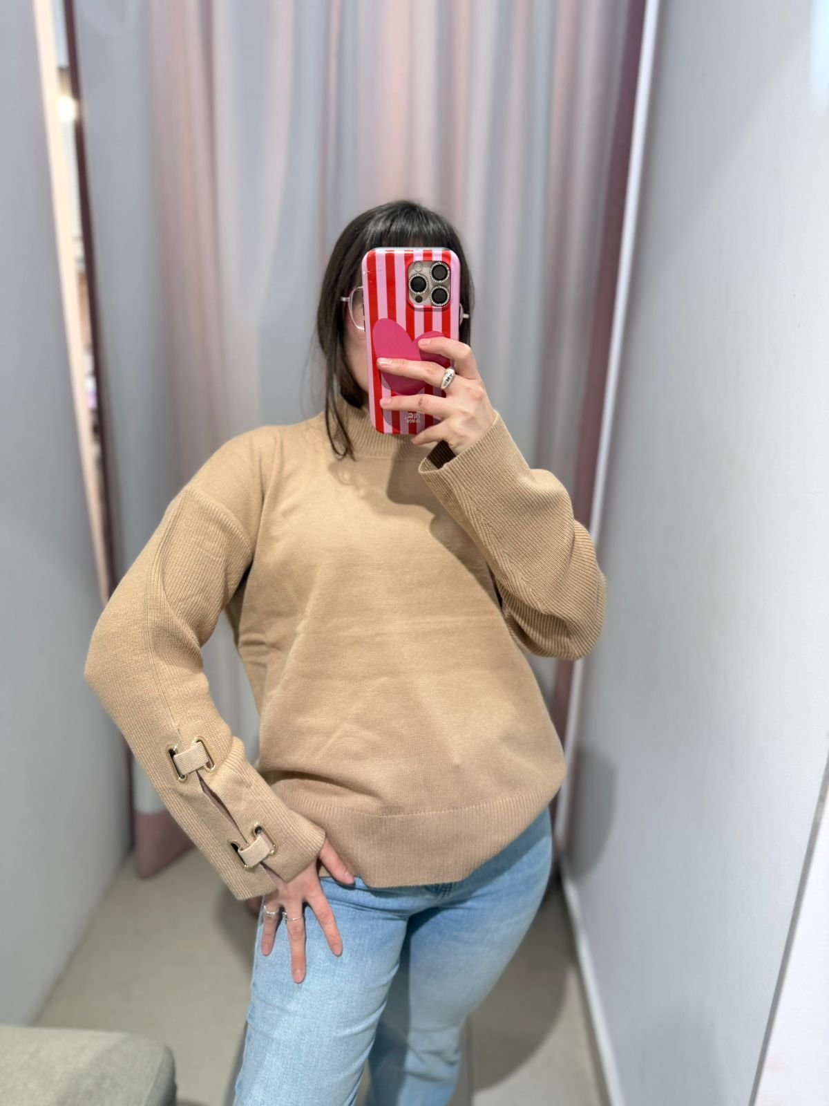 SWEATER MEDIA POLERA OJALILLO 668 TRES COLORES - Imagen 3
