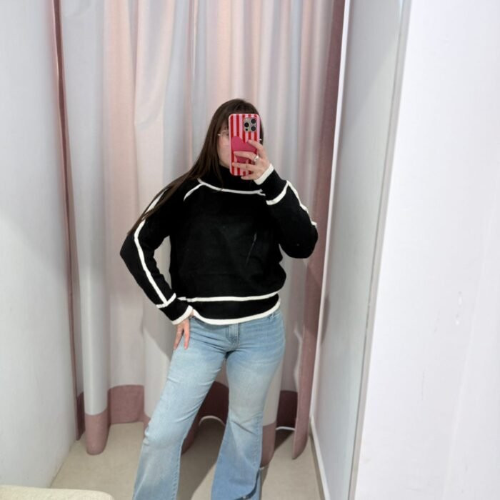 POLERA CORTA BICOLOR 667 DOS COLORES