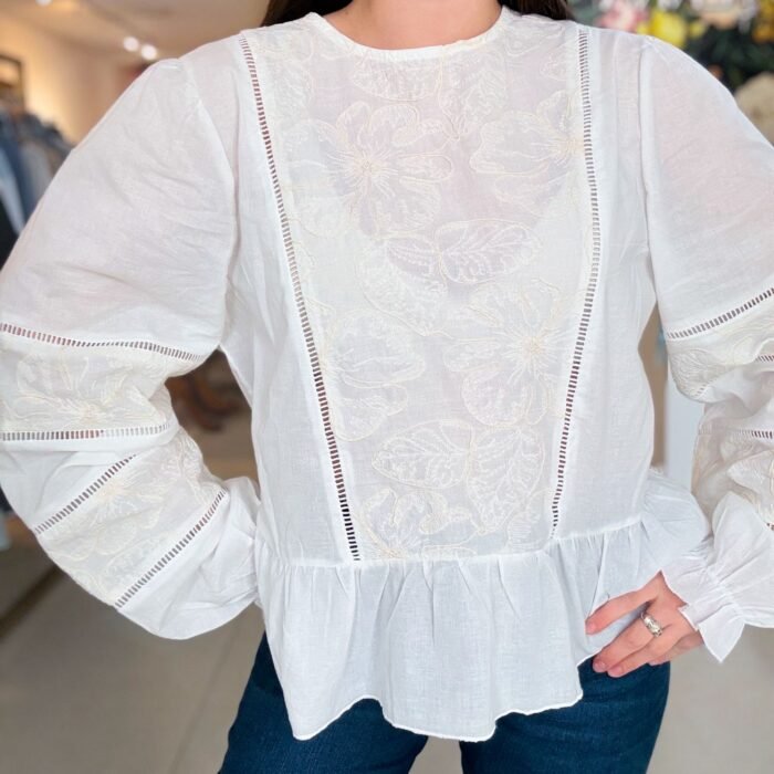 BLUSA CAMILA CON MANTECA R0933