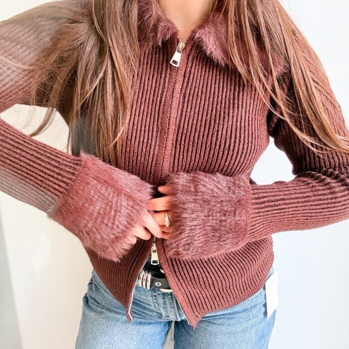 CAMPERA PIEL MINDY DOS COLORES