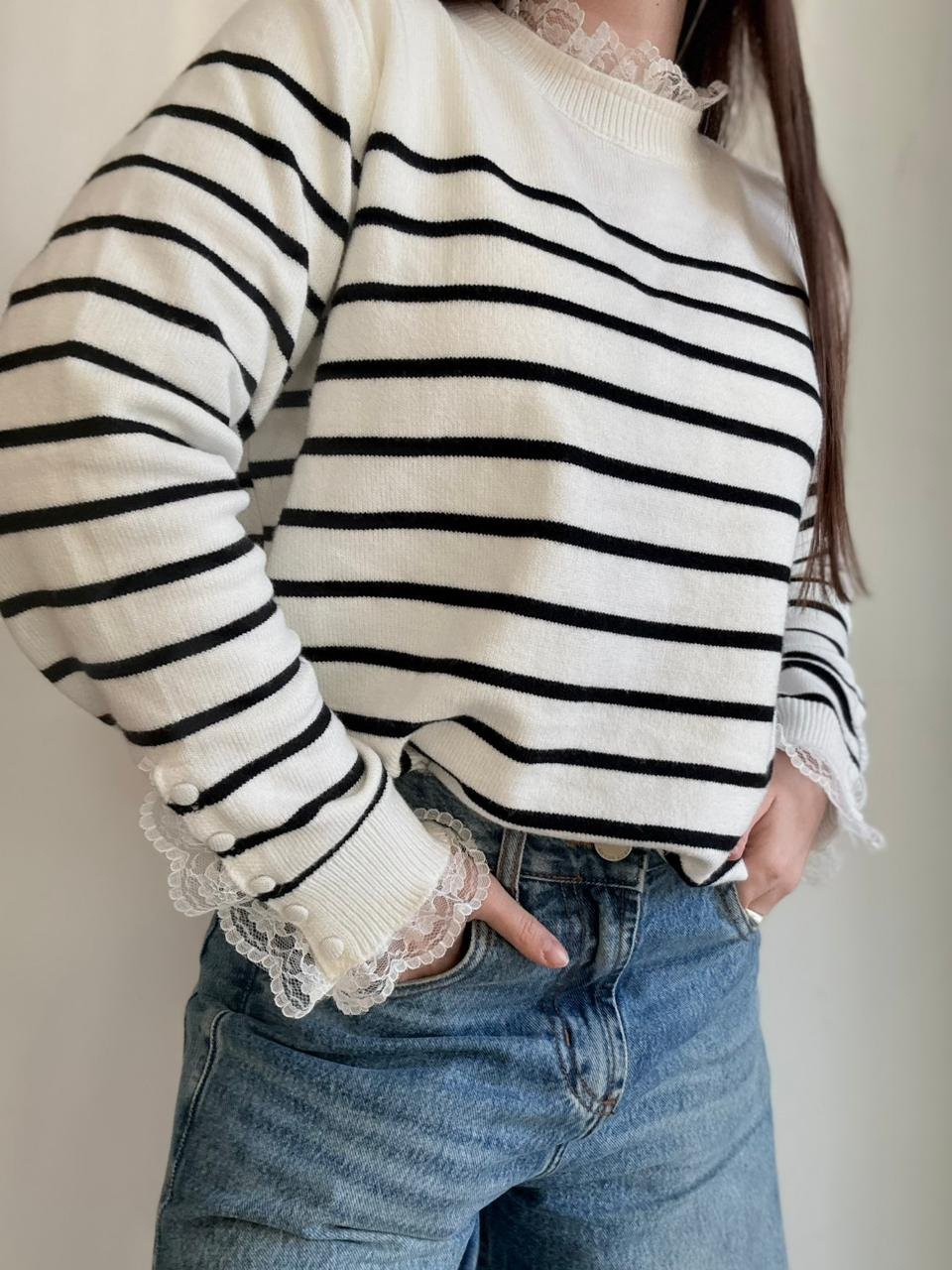 SWEATER MARINERO CON PUNTILLA - Imagen 5