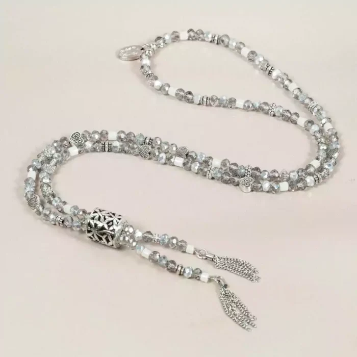 collar largo cristal checo
