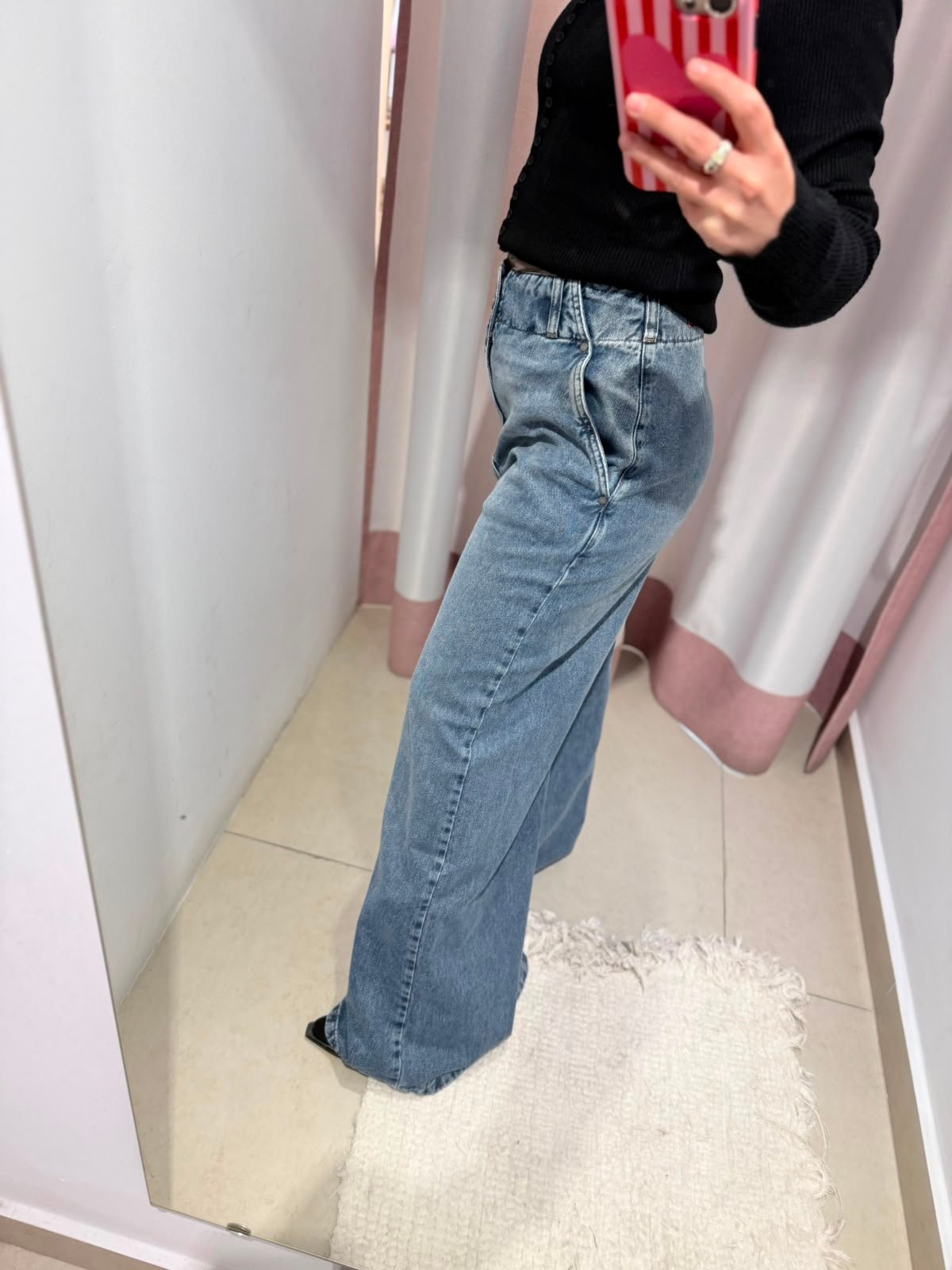 JEAN WIDE LEG CINTURA ANCHA LAVADO - Imagen 6