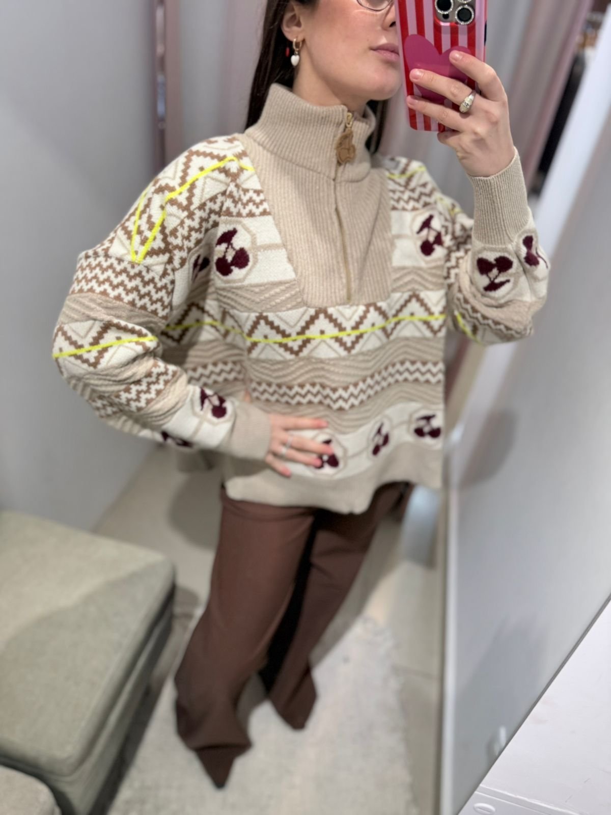 sweater cherry millie