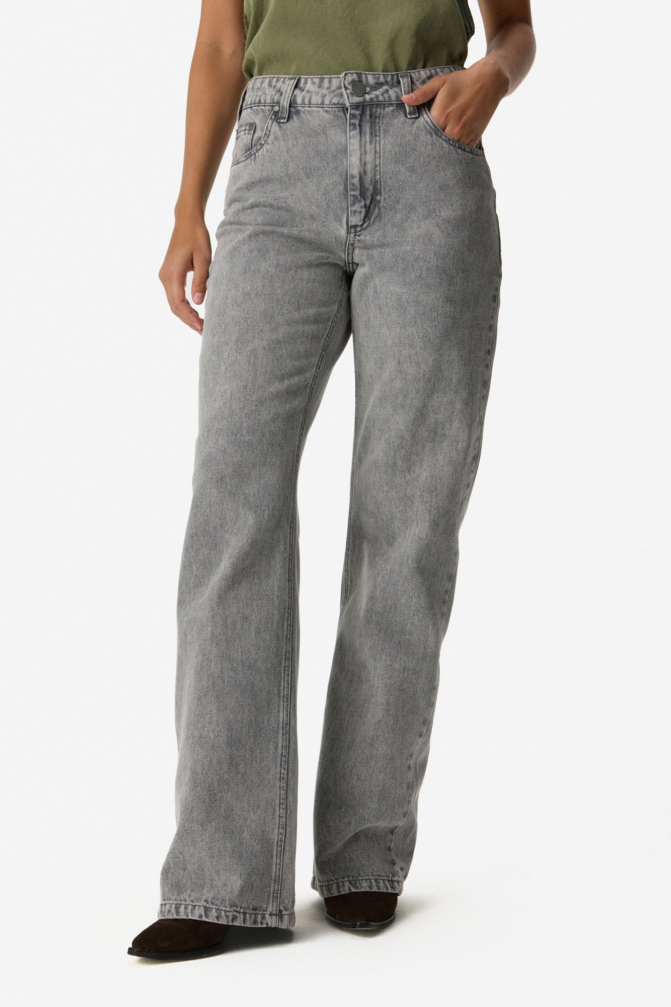 JEAN STRAIGHT RELAX GRIS - Imagen 4