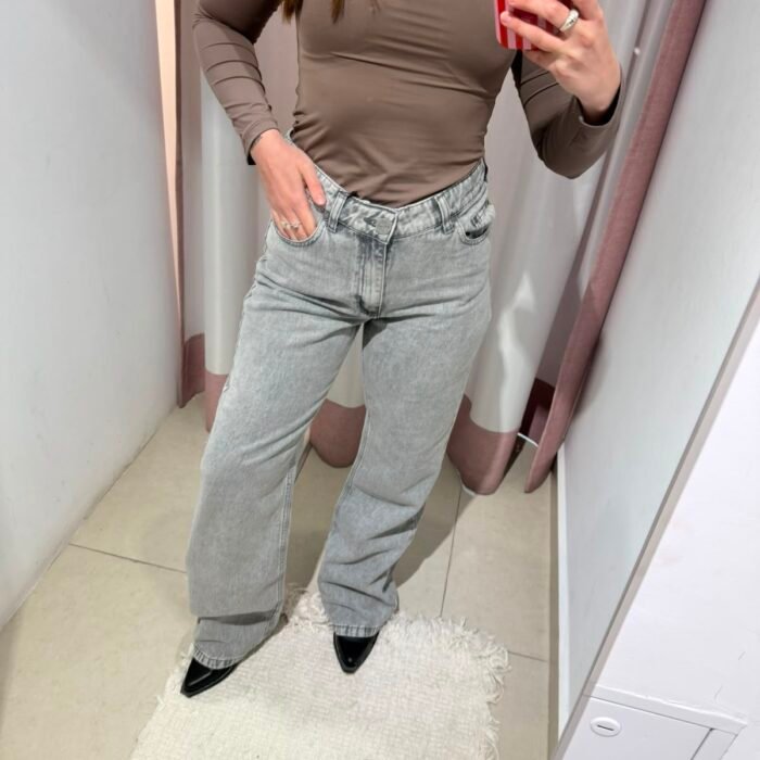 JEAN STRAIGHT RELAX GRIS