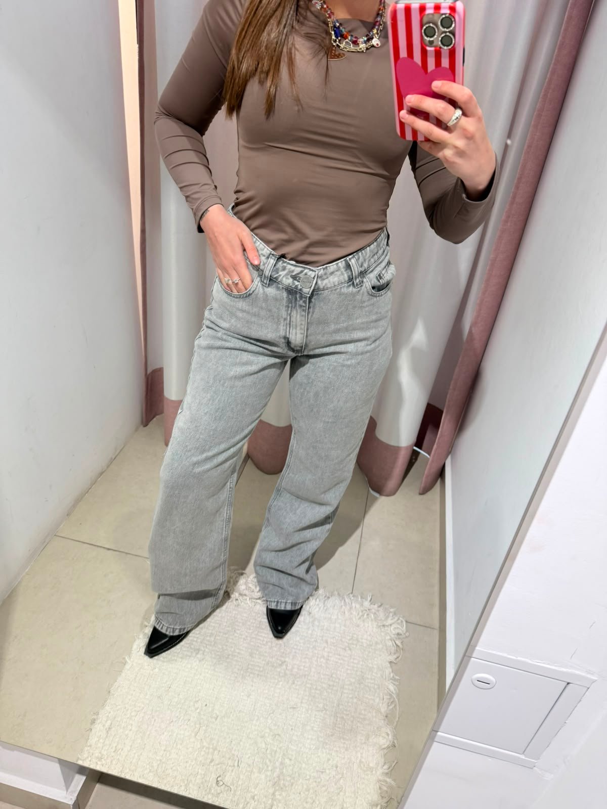 JEAN STRAIGHT RELAX GRIS