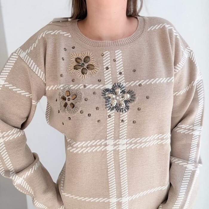 sweater bordado lorena sweaters 8037