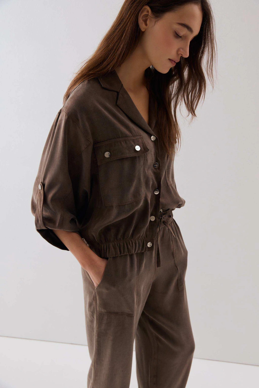 CHAQUETA SERGE CHOCOLATE - Imagen 8