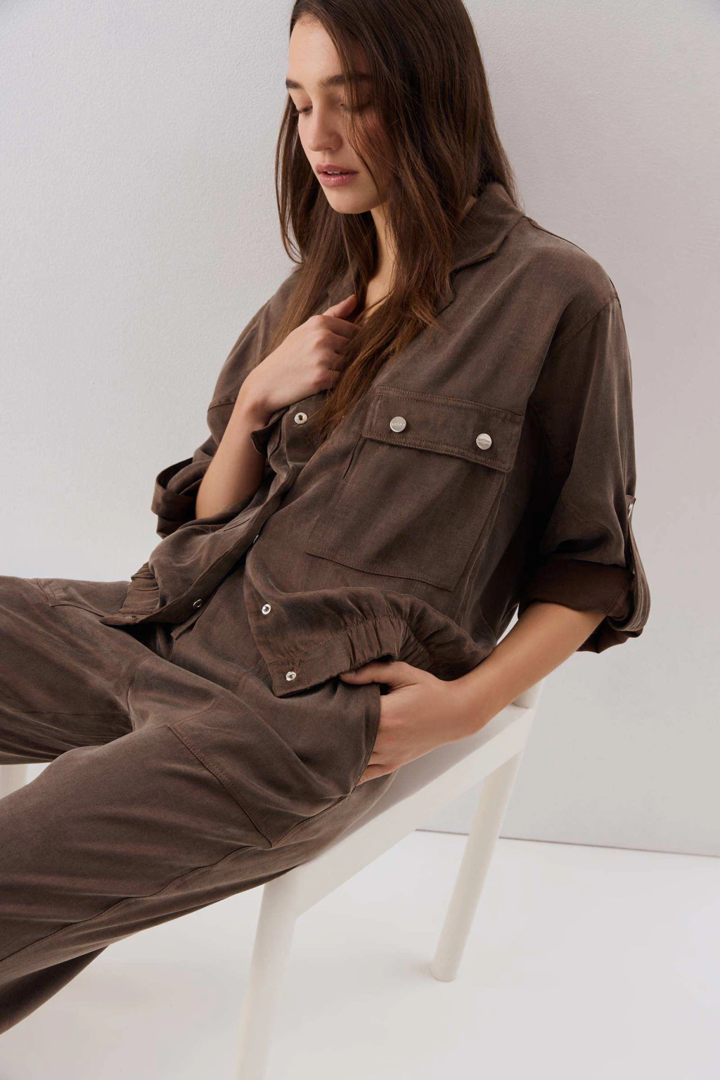 CHAQUETA SERGE CHOCOLATE - Imagen 5