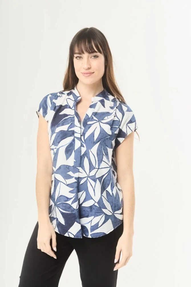 Blusa estampada 1186 lautaro dos colores - Imagen 3