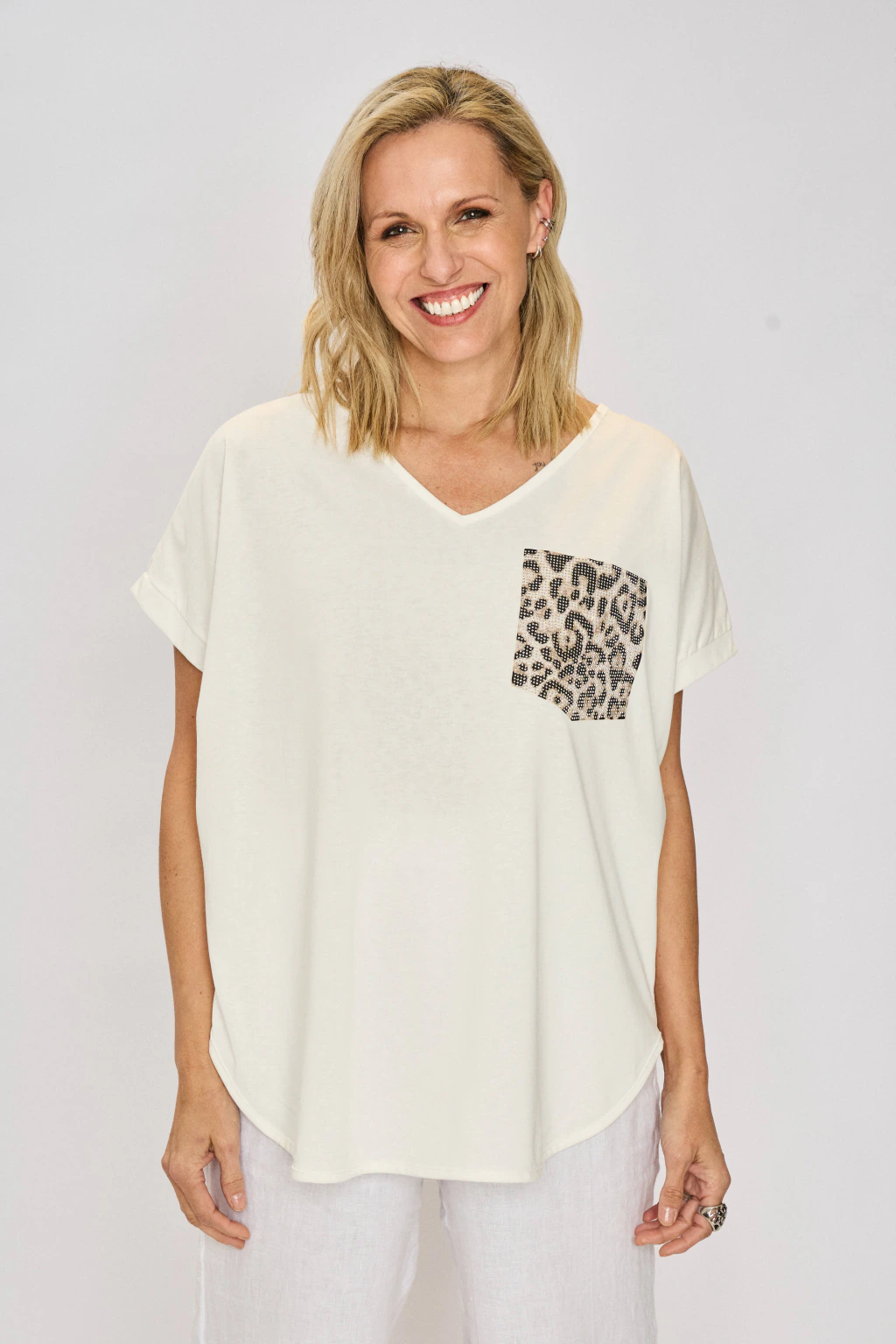 remera animal print algodon brillo 859 piel libre - Imagen 4