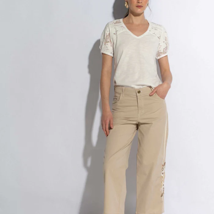 Pantalón crop JUDY arena