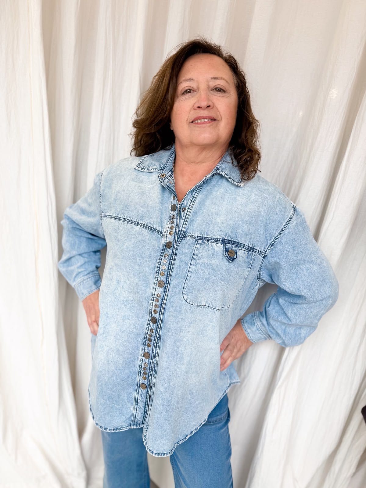CAMISA ASARINA CELESTE DENIM