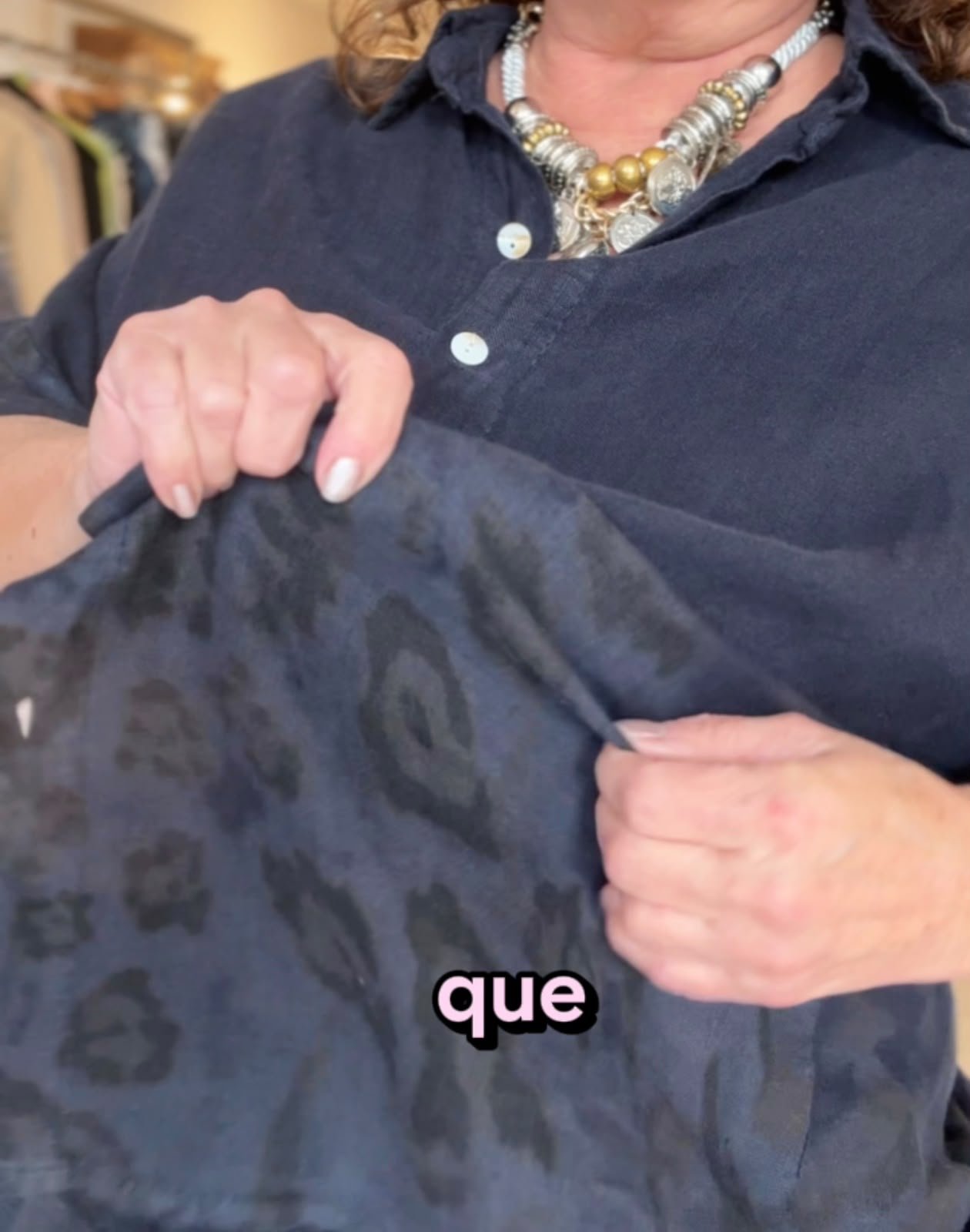 Conjunto italiano 8528 azul print - Imagen 3
