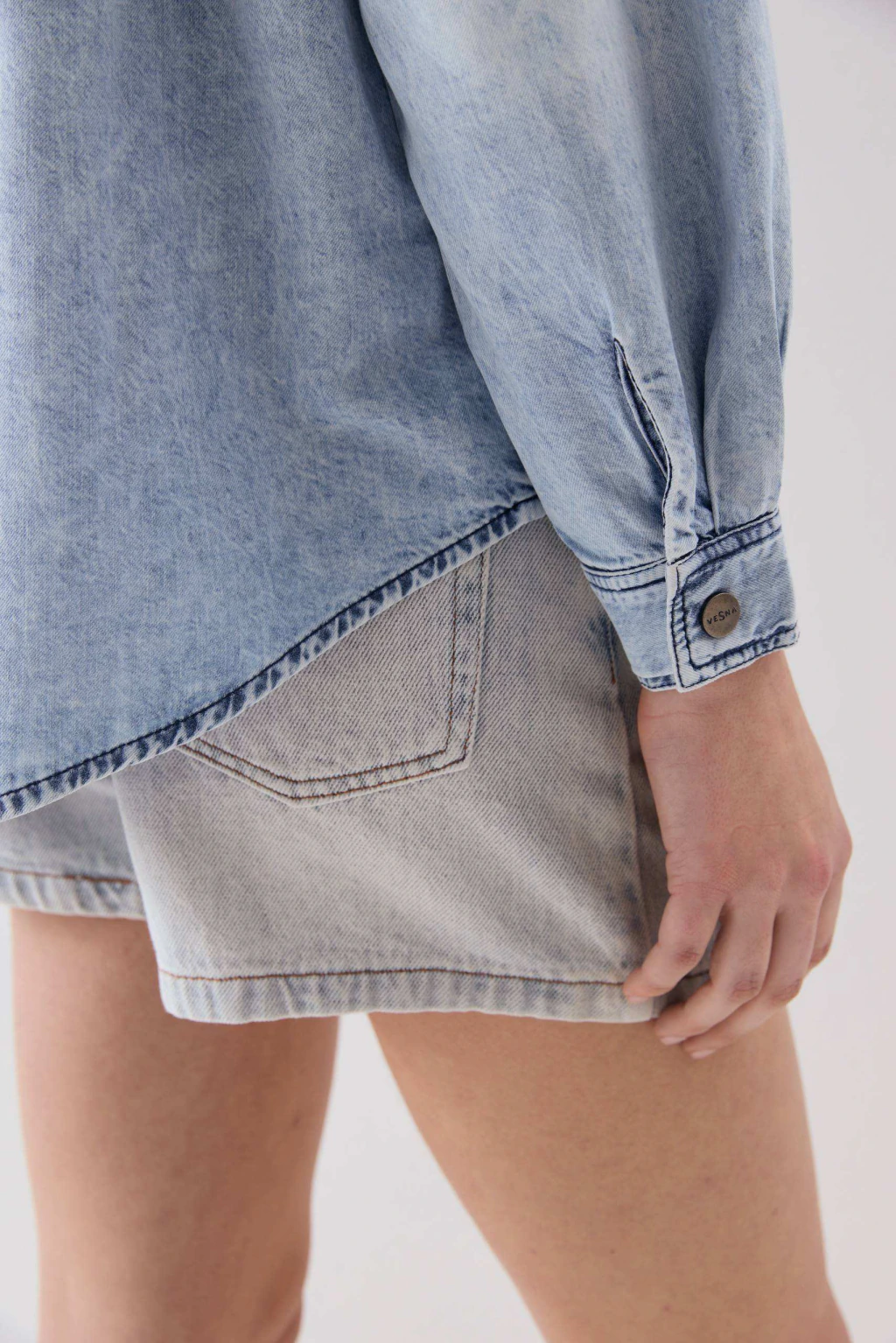 CAMISA ASARINA CELESTE DENIM - Imagen 7