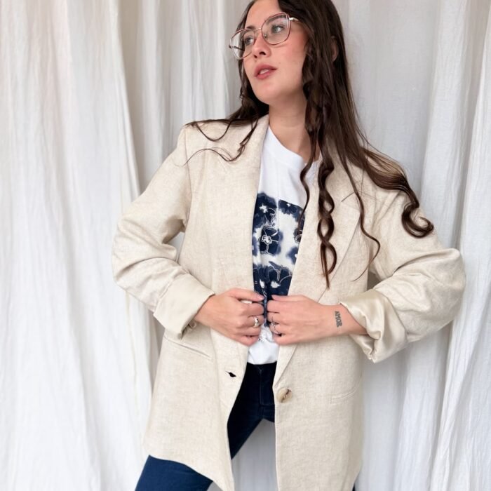 BLAZER DE LINO crudo