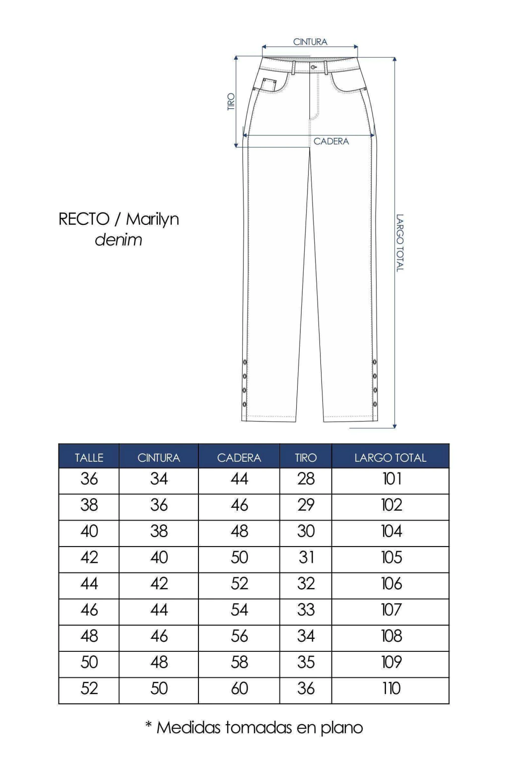 Recto MARILYN celeste 6700 - Imagen 4